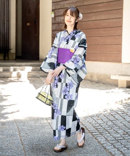 Honeys（ハニーズ）の「浴衣コサージュヘアクリップ（バレッタ/ヘアクリップ・レディース・サックスブルー/ピンク/パープル・FREE）」の15枚目の写真