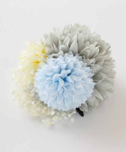 Honeys（ハニーズ）の「浴衣コサージュヘアクリップ（バレッタ/ヘアクリップ・レディース・サックスブルー/ピンク/パープル・FREE）」の21枚目の写真