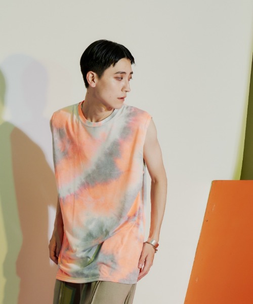 【DIESEL】ロゴ タイダイ ノースリーブ Tシャツ タンクトップ org.jpg