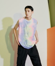 【ユニセックス】TIE DYE TANK TOP タイダイ タンクトップ ノースリーブ Tシャツ