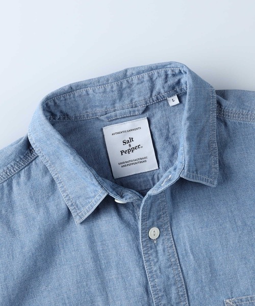 Salt&Pepper（ソルトアンドペッパー）の「【Salt&Pepper】半袖ワークシャツ（シャツ/ブラウス）」 WEAR