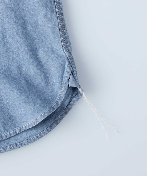 Salt&Pepper（ソルトアンドペッパー）の「【Salt&Pepper】半袖ワークシャツ（シャツ/ブラウス・メンズ・ライトインディゴブルー/ホワイト/ダークインディゴブルー・S/XL/M/L）」の10枚目の写真