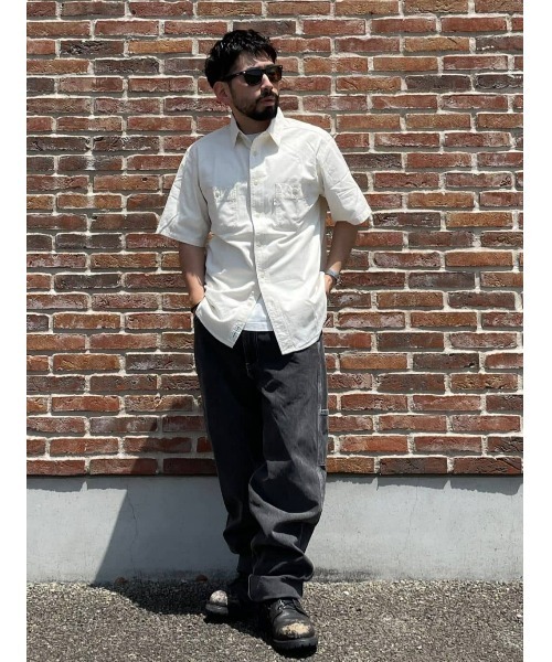 Salt&Pepper（ソルトアンドペッパー）の「【Salt&Pepper】半袖ワークシャツ（シャツ/ブラウス・メンズ・ライトインディゴブルー/ホワイト/ダークインディゴブルー・S/XL/M/L）」の15枚目の写真