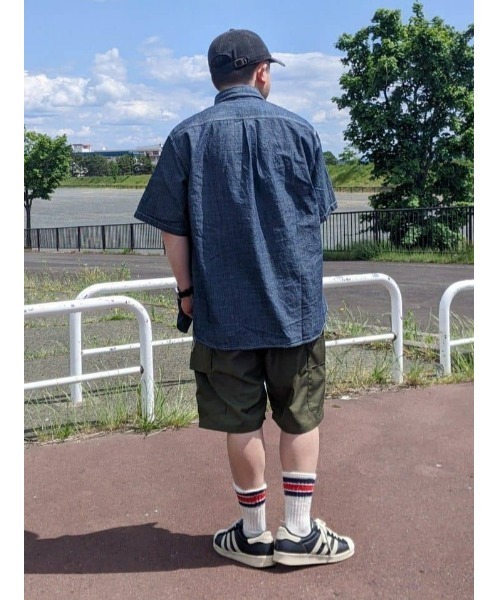 Salt&Pepper（ソルトアンドペッパー）の「【Salt&Pepper】半袖ワークシャツ（シャツ/ブラウス・メンズ・ライトインディゴブルー/ホワイト/ダークインディゴブルー・S/XL/M/L）」の11枚目の写真