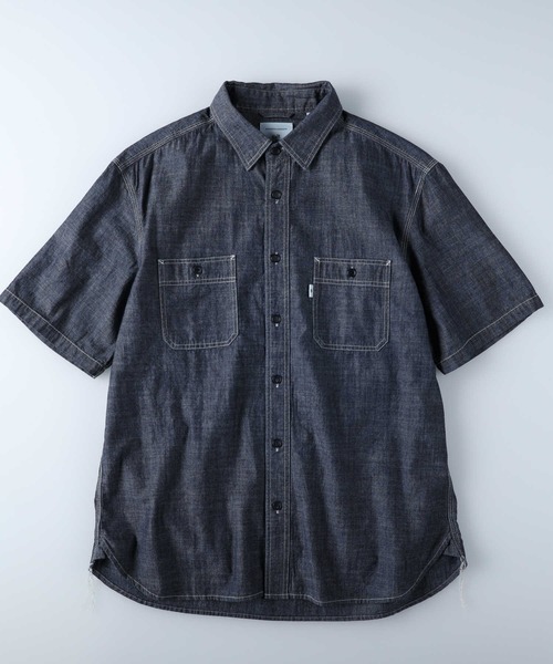 Salt&Pepper（ソルトアンドペッパー）の「【Salt&Pepper】半袖ワークシャツ（シャツ/ブラウス・メンズ・ライトインディゴブルー/ホワイト/ダークインディゴブルー・S/XL/M/L）」の17枚目の写真