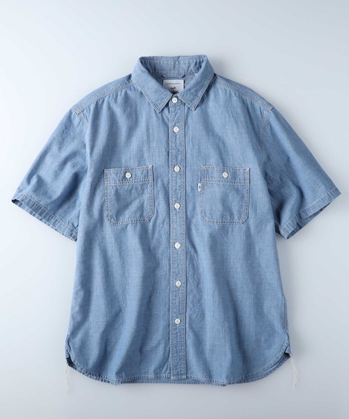 Salt&Pepper（ソルトアンドペッパー）の「【Salt&Pepper】半袖ワークシャツ（シャツ/ブラウス・メンズ・ライトインディゴブルー/ホワイト/ダークインディゴブルー・S/XL/M/L）」の16枚目の写真