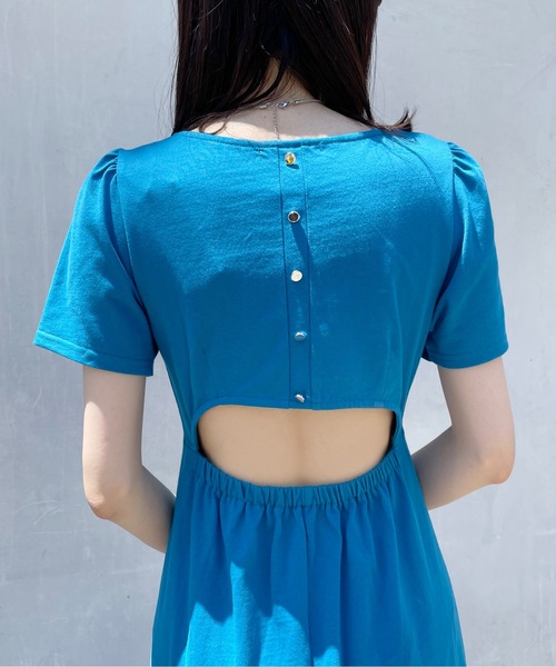 one way（ワンウェイ）の「バックオープンワンピース（ワンピース・レディース・ベージュ/ブラック/ブルー・FREE）」の12枚目の写真