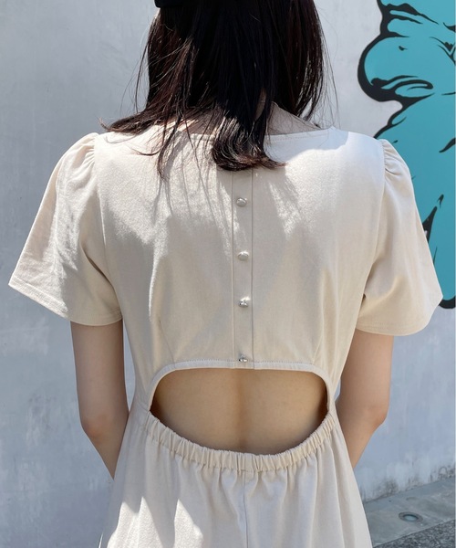 one way（ワンウェイ）の「バックオープンワンピース（ワンピース・レディース・ベージュ/ブラック/ブルー・FREE）」の14枚目の写真