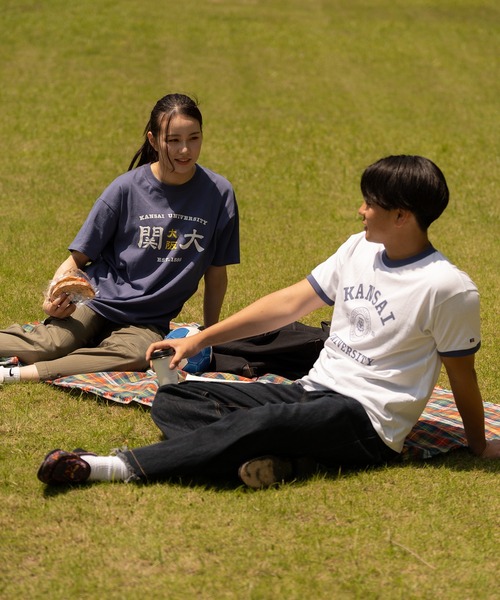 Russell Athletic（ラッセルアスレティック）の「【KANSAI UNIVERSITY】カレッジロゴTシャツB（Tシャツ/カットソー・メンズ・ネイビー/ホワイト・M/L/XL/S）」の9枚目の写真