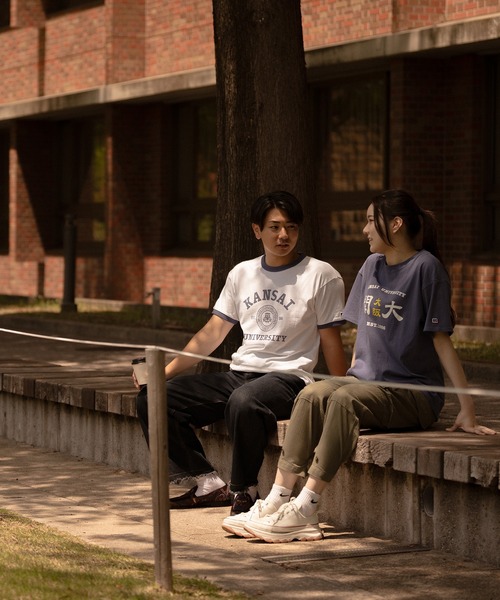 Russell Athletic（ラッセルアスレティック）の「【KANSAI UNIVERSITY】カレッジロゴTシャツB（Tシャツ/カットソー・メンズ・ネイビー/ホワイト・M/L/XL/S）」の10枚目の写真