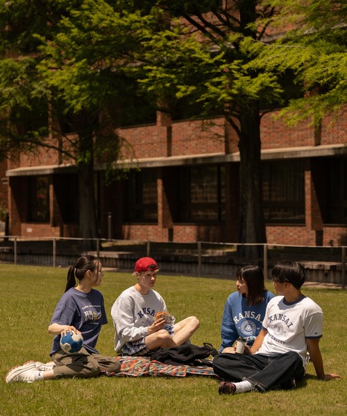Russell Athletic（ラッセルアスレティック）の「【KANSAI UNIVERSITY】カレッジロゴTシャツB（Tシャツ/カットソー・メンズ・ネイビー/ホワイト・M/L/XL/S）」の12枚目の写真
