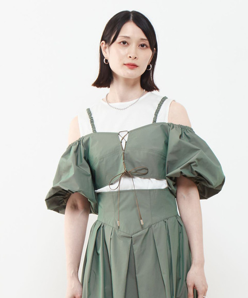 セール】シャンブレーツイル3WAYデザインTシャツ（アンサンブル 
