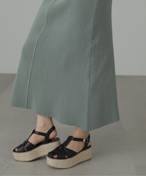 FREE'S MART（フリーズマート）の「◆シアーシャツ×ニットタンクワンピースセット（ワンピース・レディース・ベージュ/ブラック/グリーン・SMALL/MEDIUM）」の19枚目の写真