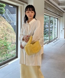 【emmi atelier】ウエストドロストデザインシャツ