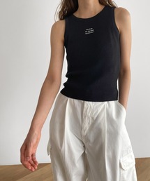CANAL JEAN | smileyranna "No Rain No Flowers"ニットタンクトップ(タンクトップ)