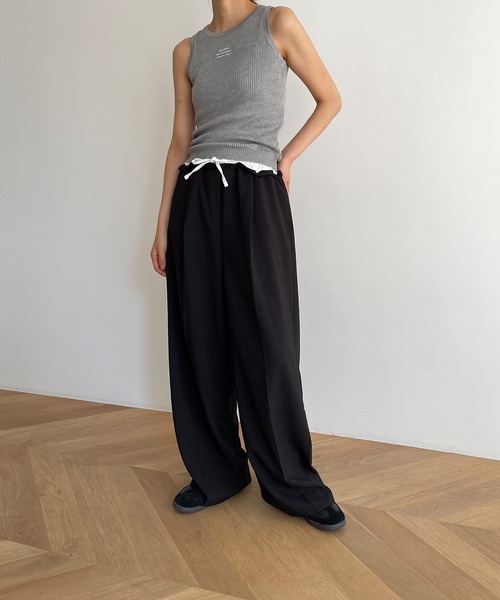 CANAL JEAN(キャナルジーン)の「smileyranna "No Rain No Flowers"ニットタンクトップ(タンクトップ・レディース・ホワイト/グレー/ブラック・ONE SIZE)」の13枚目の写真