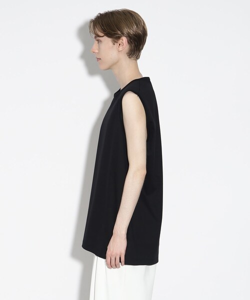 tk.TAKEO KIKUCHI(ティーケータケオキクチ)の「ハイゲージスムースロングタンクトップ(タンクトップ・メンズ・ホワイト/ブラック・02/03)」の15枚目の写真