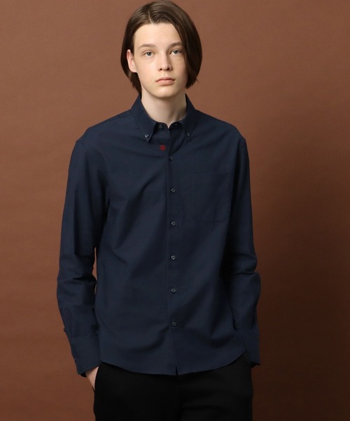 DRESSTERIOR（ドレステリア）の「オックスフォード ボタンダウンシャツ（シャツ/ブラウス・メンズ・ホワイト/ネイビー・90/92/91/94）」の2枚目の写真