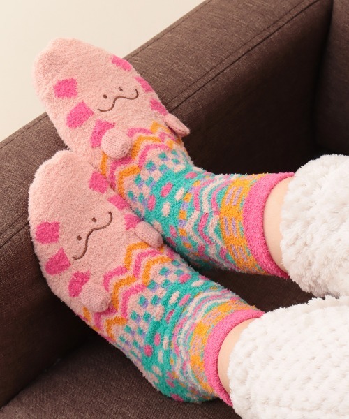 チチカカ（チチカカ）の「アミーゴルームソックス 23-25cm（ソックス/靴下・レディース・ブルー/レッド/ベージュ/ピンク/グレー/グリーン・FREE）」の5枚目の写真