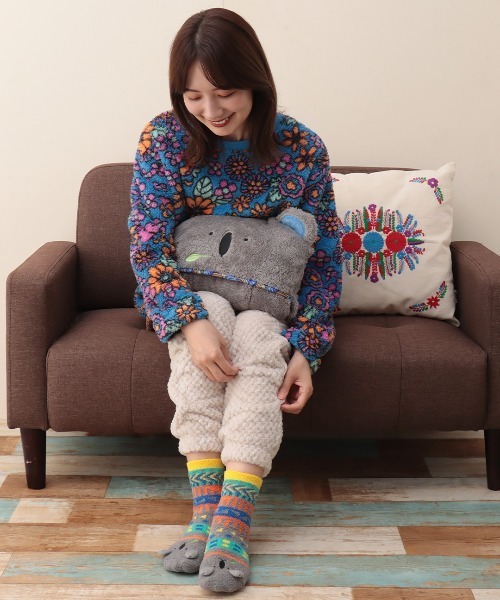 チチカカ（チチカカ）の「アミーゴルームソックス 23-25cm（ソックス/靴下・レディース・ブルー/レッド/ベージュ/ピンク/グレー/グリーン・FREE）」の7枚目の写真