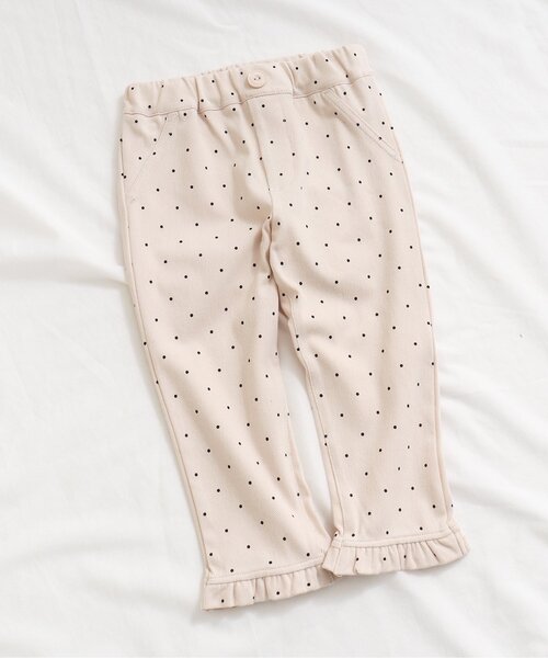 apres les cours(アプレレクール)の「【WEB限定】裾フリル/7days Style pants(その他パンツ・キッズ・インディゴブルー/ドット/チェック・110/80/100/120/130/90)」の3枚目の写真