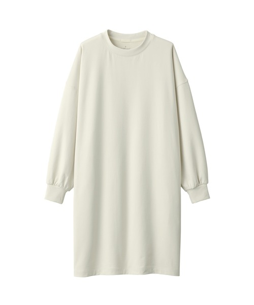 無印良品（ムジルシリョウヒン）の「〔MUJI WALKER〕ＵＶカット乾きやすいスウェットワンピース（ワンピース・レディース・アイボリー/ライトグリーン/ライトイエロー/ダークグレー・XS/L/M/XL/XXL/S）」の10枚目の写真