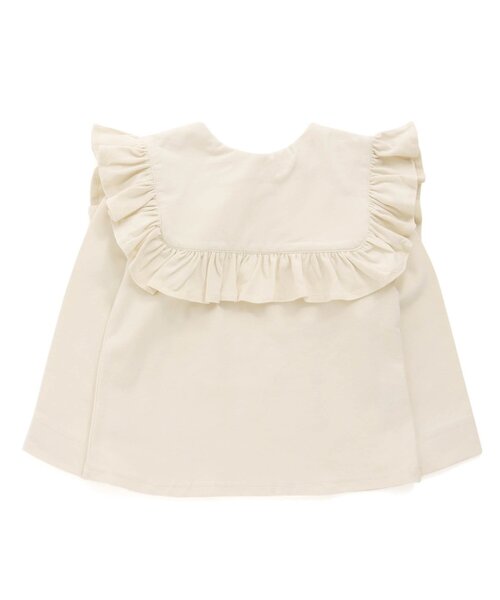 Ampersand(アンパサンド)の「premier 前後2WAYセーラーTプルオーバー(シャツ/ブラウス・キッズ・オフホワイト/チャコール/グレー・80/120/90/100/140/110/130)」の6枚目の写真