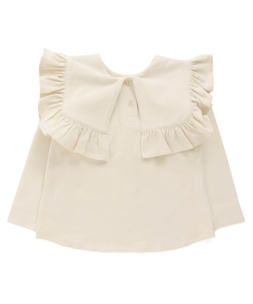 Ampersand(アンパサンド)の「premier 前後2WAYセーラーTプルオーバー(シャツ/ブラウス・キッズ・オフホワイト/チャコール/グレー・80/120/90/100/140/110/130)」の12枚目の写真