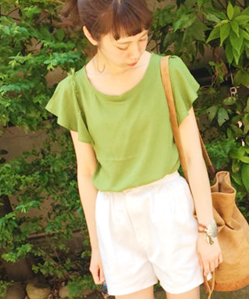 Kastane（カスタネ）の「【Kastane】フリンジプルオーバー（シャツ/ブラウス・レディース・オフホワイト/ネイビー/ピンク/グリーン/アイボリー/ブラック/キャメル・FREE）」の4枚目の写真