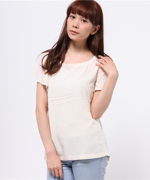 Kastane（カスタネ）の「【Kastane】フリンジプルオーバー（シャツ/ブラウス・レディース・オフホワイト/ネイビー/ピンク/グリーン/アイボリー/ブラック/キャメル・FREE）」の17枚目の写真