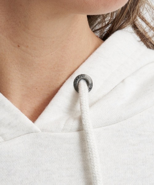 ROXY(ロキシー)の「JIVY HOODIE/ロキシー裏起毛オーバーサイズシルエットシンプルプルオーバーパーカー・フーディ(スウェット・レディース・ブラック/グリーン/グレー・SMALL/LARGE/MEDIUM/X-LARGE)」の11枚目の写真