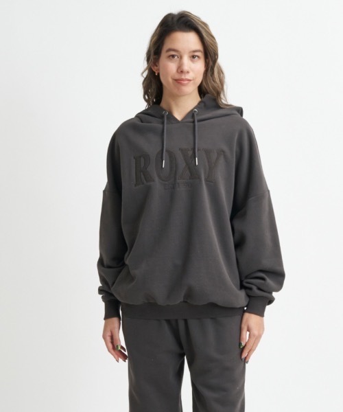 ROXY(ロキシー)の「JIVY HOODIE/ロキシー裏起毛オーバーサイズシルエットシンプルプルオーバーパーカー・フーディ(スウェット・レディース・ブラック/グリーン/グレー・SMALL/LARGE/MEDIUM/X-LARGE)」の22枚目の写真