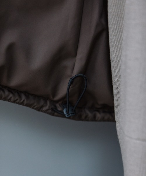 Munich（ミューニック）の「ダウンタフタ×ムートンボンバーベスト（ダウンベスト・レディース・ダークブラウン/ブラック/グリーン・FREE）」の8枚目の写真