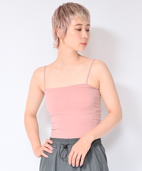 Alite cloth(アリーテクロス)の「パッド付チューブトップ(チューブトップ・レディース・モカ/ホワイト/グリーン/ブラック/ピンク・FREE)」の5枚目の写真