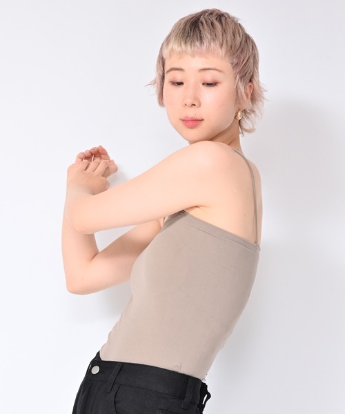 Alite cloth(アリーテクロス)の「パッド付チューブトップ(チューブトップ・レディース・モカ/ホワイト/グリーン/ブラック/ピンク・FREE)」の8枚目の写真