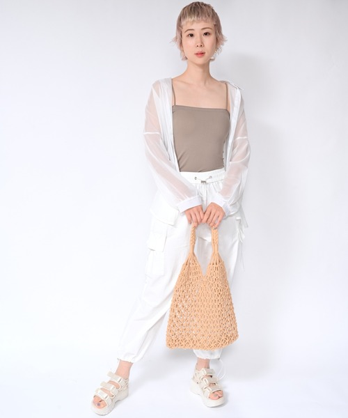 Alite cloth(アリーテクロス)の「パッド付チューブトップ(チューブトップ・レディース・モカ/ホワイト/グリーン/ブラック/ピンク・FREE)」の11枚目の写真