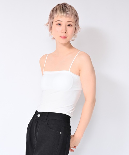 Alite cloth(アリーテクロス)の「パッド付チューブトップ(チューブトップ・レディース・モカ/ホワイト/グリーン/ブラック/ピンク・FREE)」の12枚目の写真