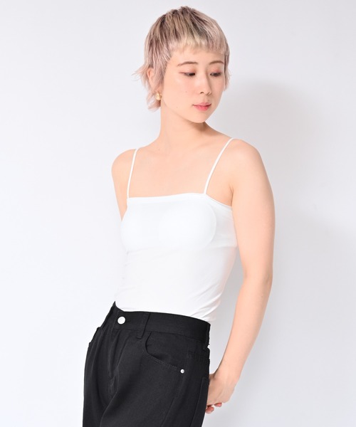 Alite cloth(アリーテクロス)の「パッド付チューブトップ(チューブトップ・レディース・モカ/ホワイト/グリーン/ブラック/ピンク・FREE)」の13枚目の写真
