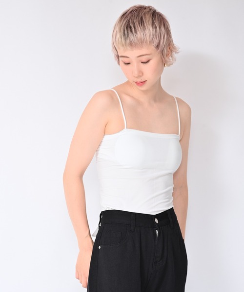 Alite cloth(アリーテクロス)の「パッド付チューブトップ(チューブトップ・レディース・モカ/ホワイト/グリーン/ブラック/ピンク・FREE)」の14枚目の写真