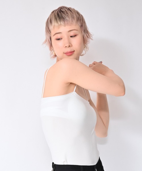 Alite cloth(アリーテクロス)の「パッド付チューブトップ(チューブトップ・レディース・モカ/ホワイト/グリーン/ブラック/ピンク・FREE)」の15枚目の写真