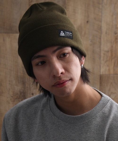 GERRY（ジェリー）の「【GERRY/ジェリー】ワンポイント ロゴネーム ニットキャップ(撥水)（ニットキャップ/ビーニー・メンズ・ブラック/カーキ/チャコールグレー・FREE）」の10枚目の写真