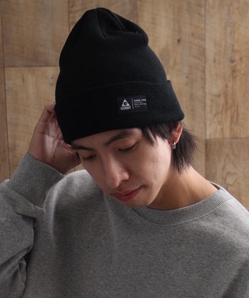GERRY（ジェリー）の「【GERRY/ジェリー】ワンポイント ロゴネーム ニットキャップ(撥水)（ニットキャップ/ビーニー・メンズ・ブラック/カーキ/チャコールグレー・FREE）」の13枚目の写真