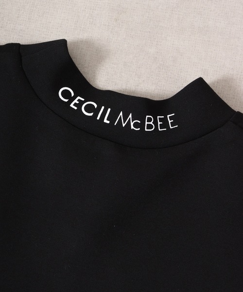 【セール】ダンボールチェック切り替えモックネック（スウェット）｜CECIL McBEE（セシルマクビー）