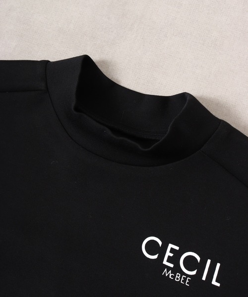 【セール】ダンボールチェック切り替えモックネック（スウェット）｜CECIL McBEE（セシルマクビー）