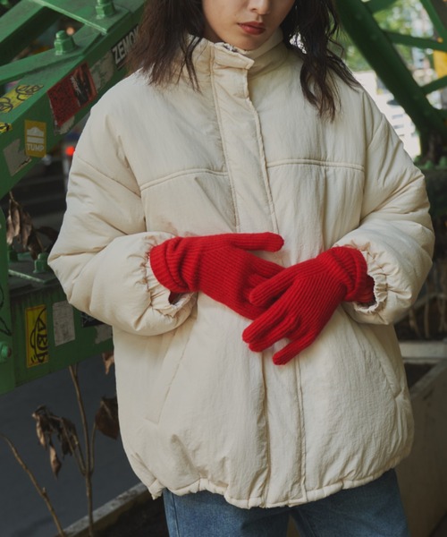 Auntie Rosa Holiday(アンティローザホリデー)の「リブグローブ / スマホタッチ対応(手袋・レディース・チャコールグレー/ブラック/ブルー/イエロー/レッド・FREE)」の18枚目の写真