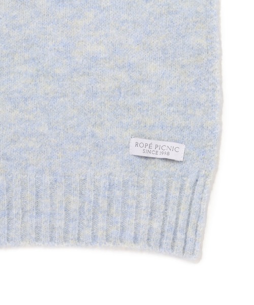 ROPE' PICNIC（ロペピクニック）の「ウィンターカラーリサイクルヤーンニットマフラー（マフラー・レディース・チャコールグレー/キナリ/ブルー系その他4/ラベンダー・FREE）」の9枚目の写真