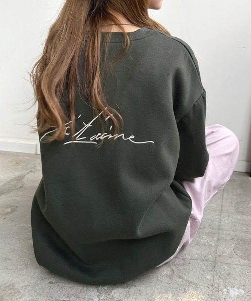 Futier land(フューティアランド)の「【ZOZOTOWN限定】バック刺繍ロゴトレーナー(スウェット・レディース・グリーン系その他/ネイビー/グリーン/グレー/チャコールグレー/ブルー/アイボリー/モカ・FREE)」の1枚目の写真