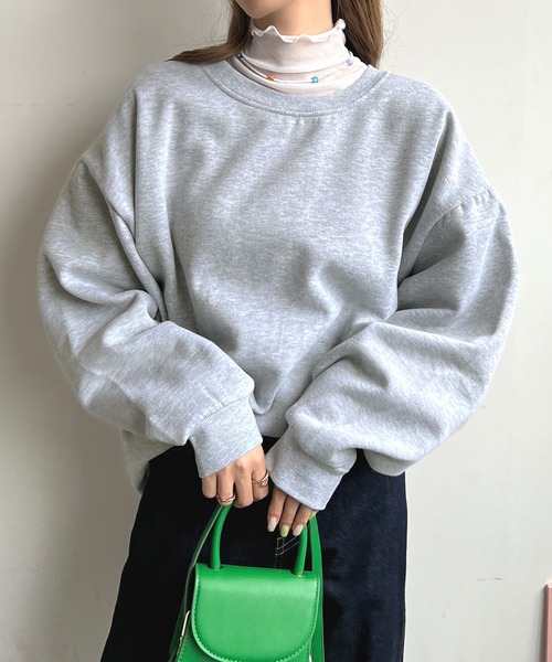 Futier land(フューティアランド)の「【ZOZOTOWN限定】バック刺繍ロゴトレーナー(スウェット・レディース・グリーン系その他/ネイビー/グリーン/グレー/チャコールグレー/ブルー/アイボリー/モカ・FREE)」の17枚目の写真