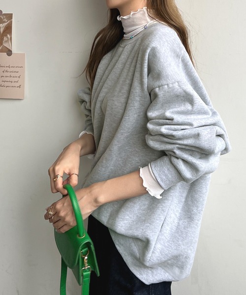 Futier land(フューティアランド)の「【ZOZOTOWN限定】バック刺繍ロゴトレーナー(スウェット・レディース・グリーン系その他/ネイビー/グリーン/グレー/チャコールグレー/ブルー/アイボリー/モカ・FREE)」の18枚目の写真