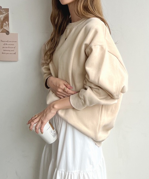 Futier land(フューティアランド)の「【ZOZOTOWN限定】バック刺繍ロゴトレーナー(スウェット・レディース・グリーン系その他/ネイビー/グリーン/グレー/チャコールグレー/ブルー/アイボリー/モカ・FREE)」の21枚目の写真